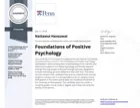 Foundations of Positive Psychology · University of Pennsylvania